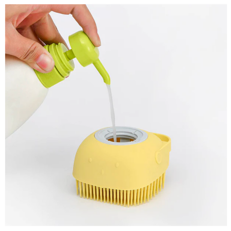 Escova Massageadora de Banho Para Pets - PetBrush + Frete Grátis