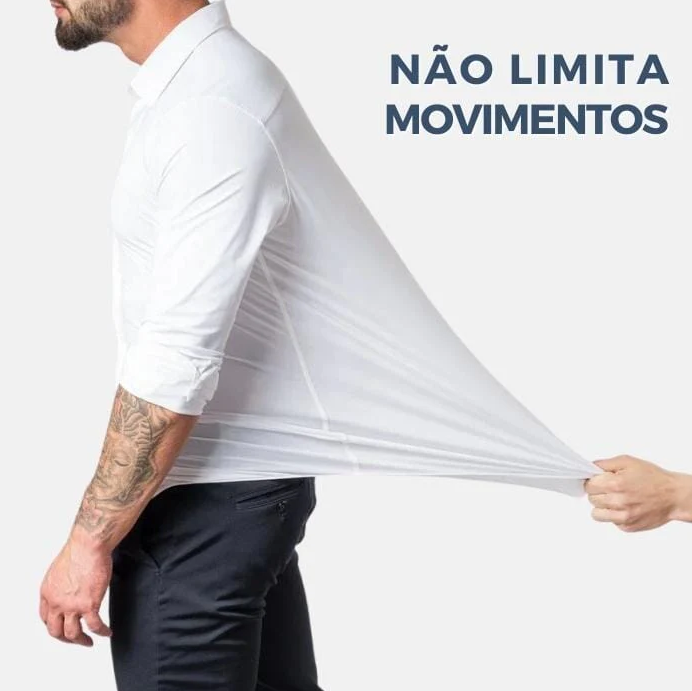 Kit Camisa Social Ultra Tech + Relogio Barcelona + Frete Grátis