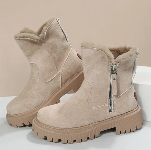 Bota Feminina Aveludada Charlotte® - Conforto e Estilo no Inverno