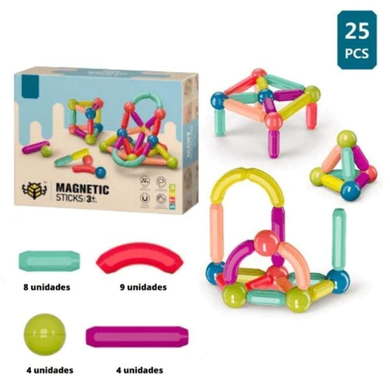 Brinquedo Infantil com Peças Magnéticas - MagneticKids™ + Brinde Exclusivo