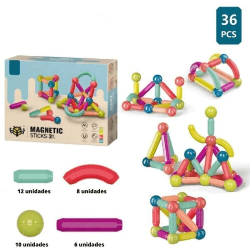 Brinquedo Infantil com Peças Magnéticas - MagneticKids™ + Brinde Exclusivo