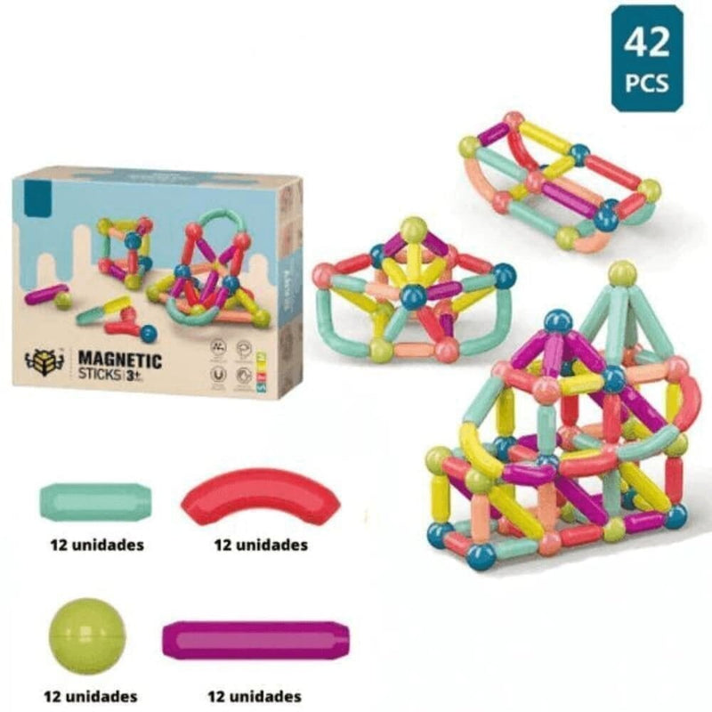 Brinquedo Infantil com Peças Magnéticas - MagneticKids™ + Brinde Exclusivo