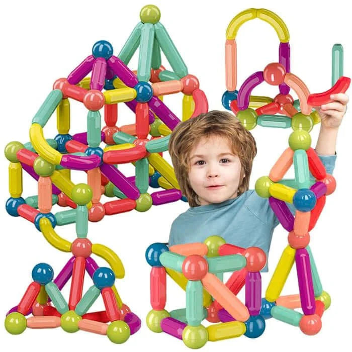 Brinquedo Infantil com Peças Magnéticas - MagneticKids™ + Brinde Exclusivo