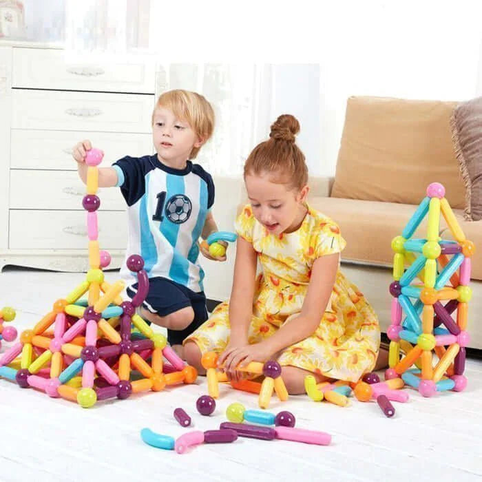 Brinquedo Infantil com Peças Magnéticas - MagneticKids™ + Brinde Exclusivo