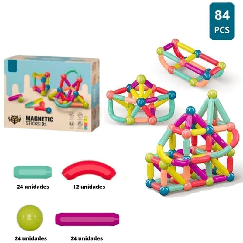 Brinquedo Infantil com Peças Magnéticas - MagneticKids™ + Brinde Exclusivo