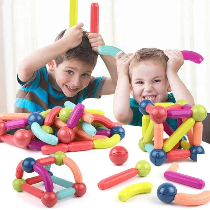 Brinquedo Infantil com Peças Magnéticas - MagneticKids™ + Brinde Exclusivo